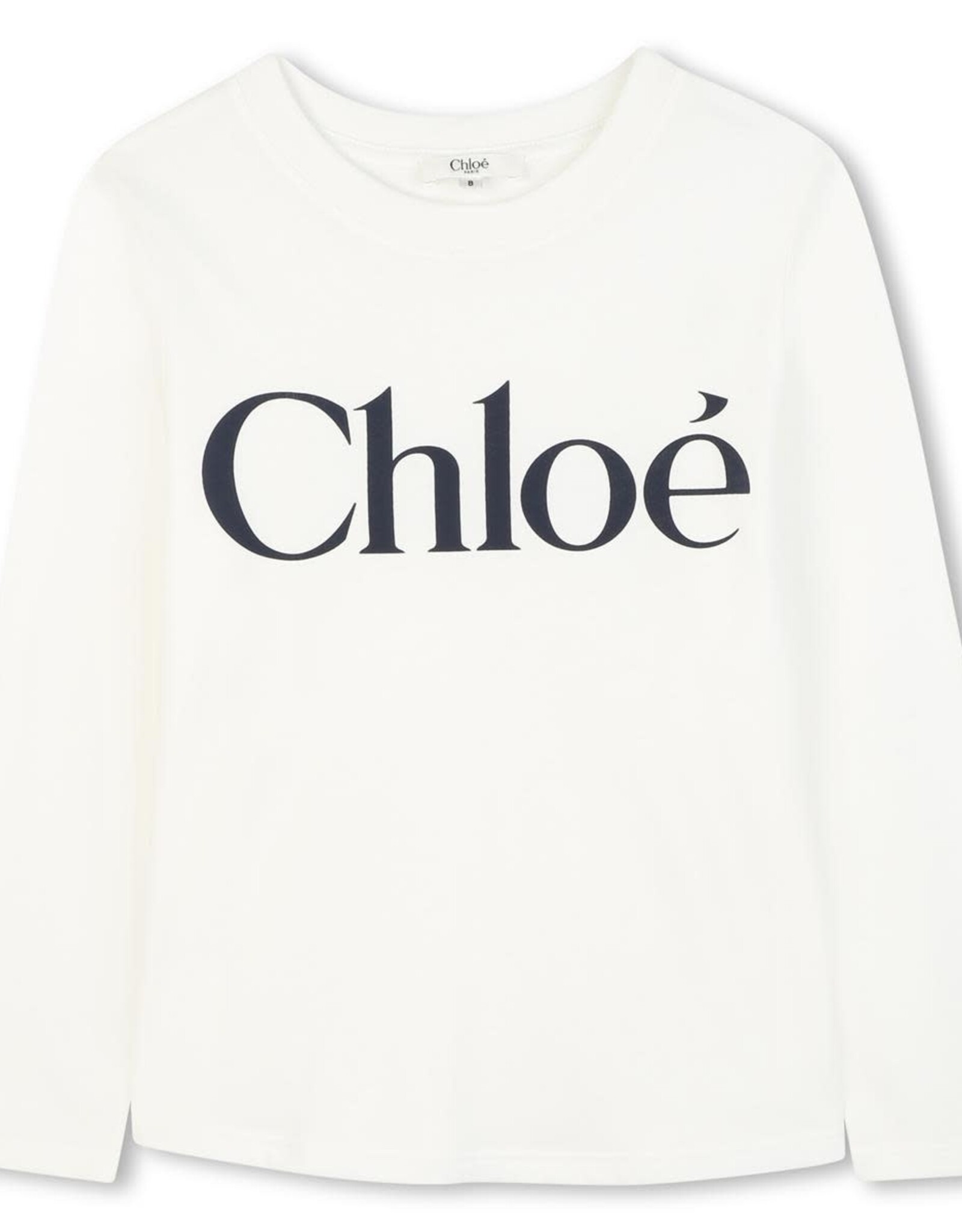 CHLOE CHLOE Tshirt lange mouw offwhite