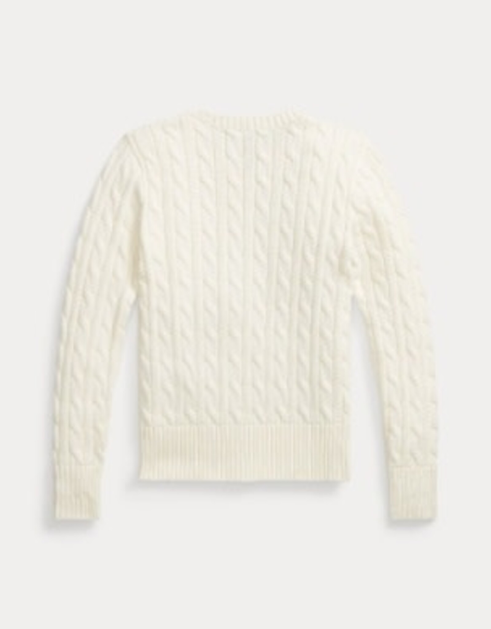 RALPH LAUREN RALPH LAUREN Kabeltrui warmwit/roze paardje