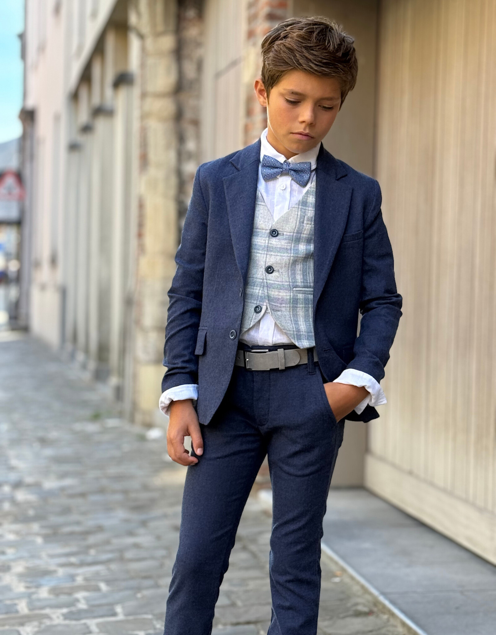 D.LUX D.LUX Gilet Gavin blue/grey