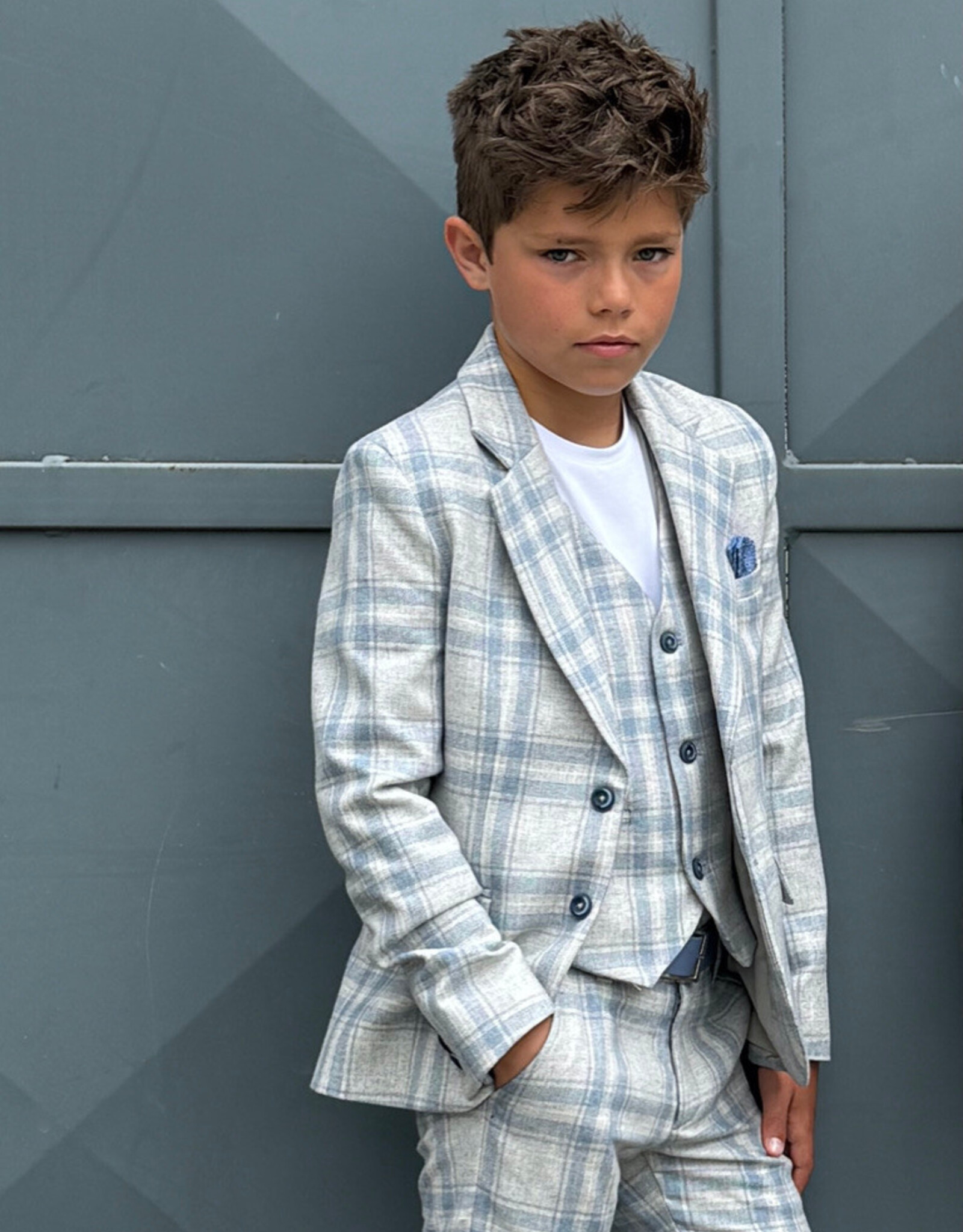 D.LUX D.LUX Gilet Gavin blue/grey