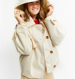 INDEE INDEE Voyage trench jacket off white
