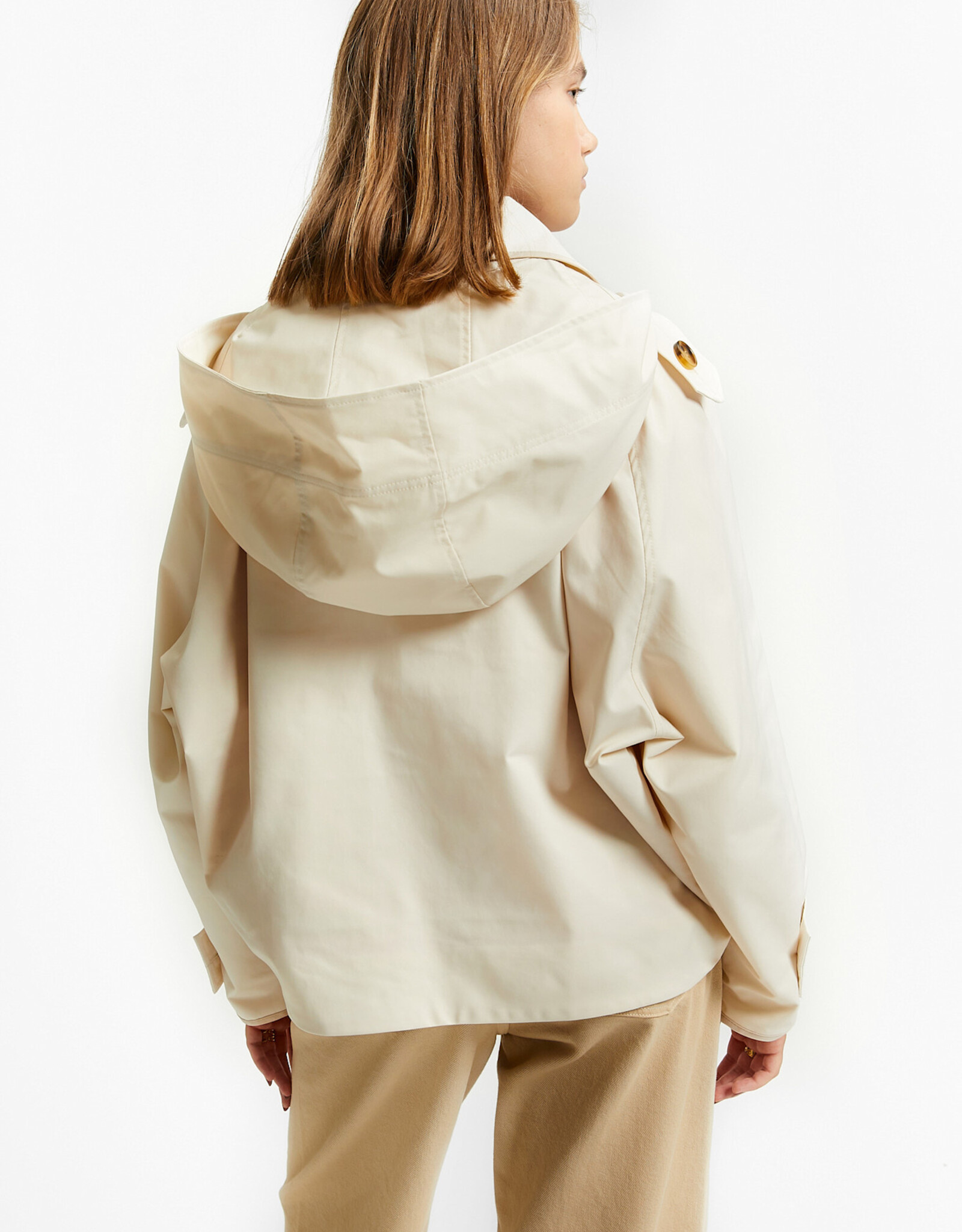 INDEE INDEE Voyage trench jacket off white