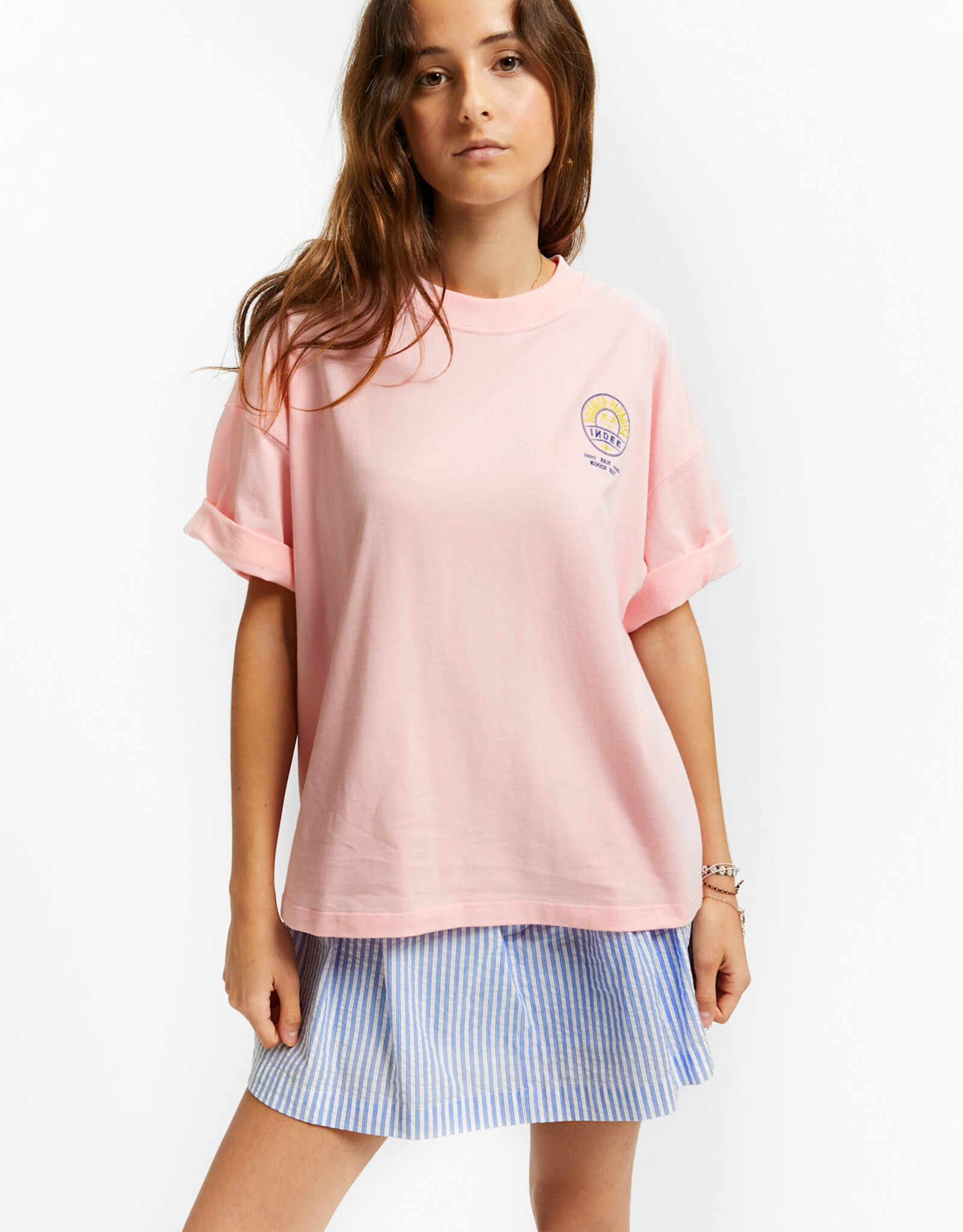 INDEE INDEE Vacancy t-shirt begonia pink
