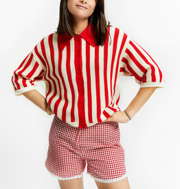 INDEE INDEE Varnish striped polo red