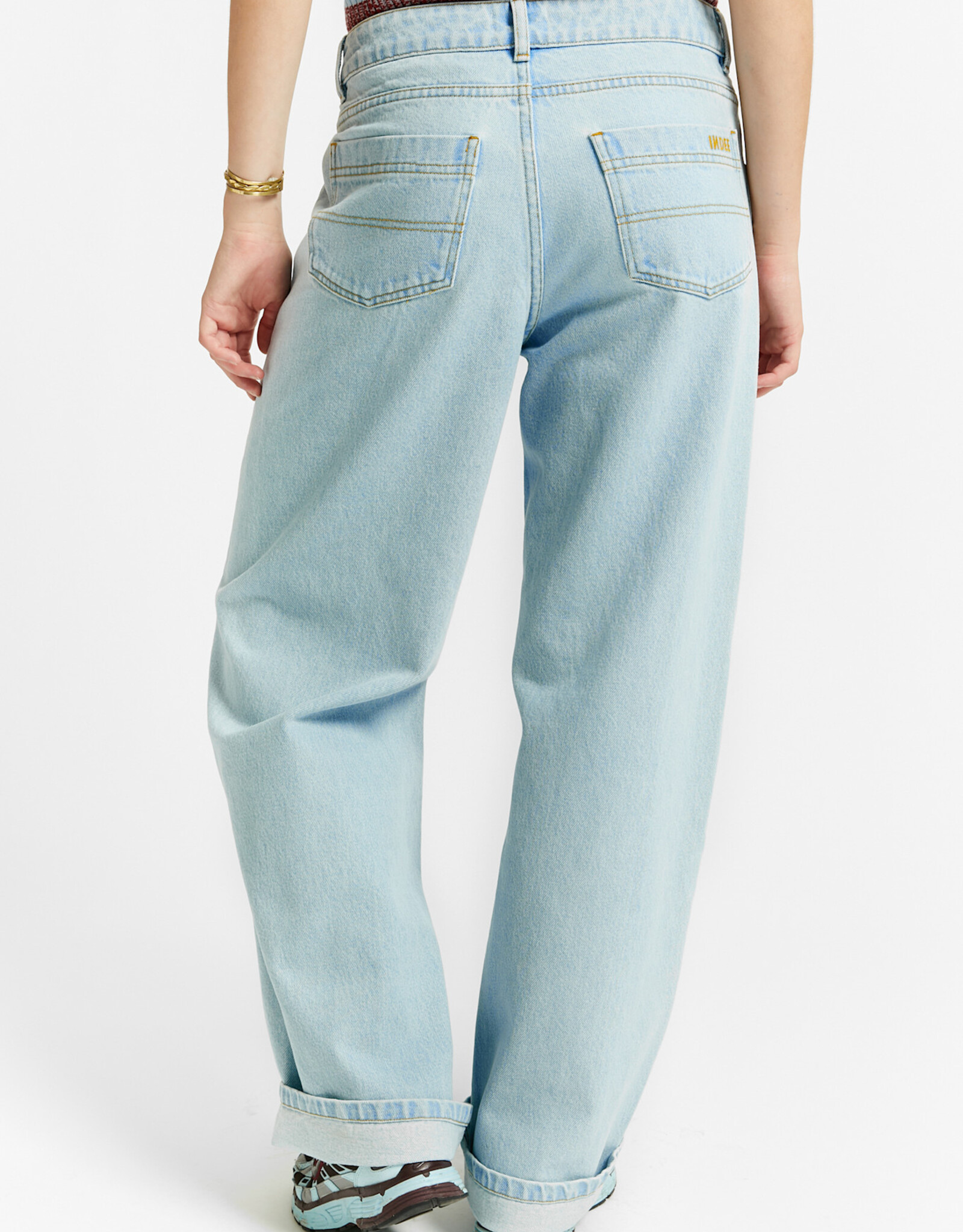 INDEE INDEE Vancouver wide leg baggy bleach denim