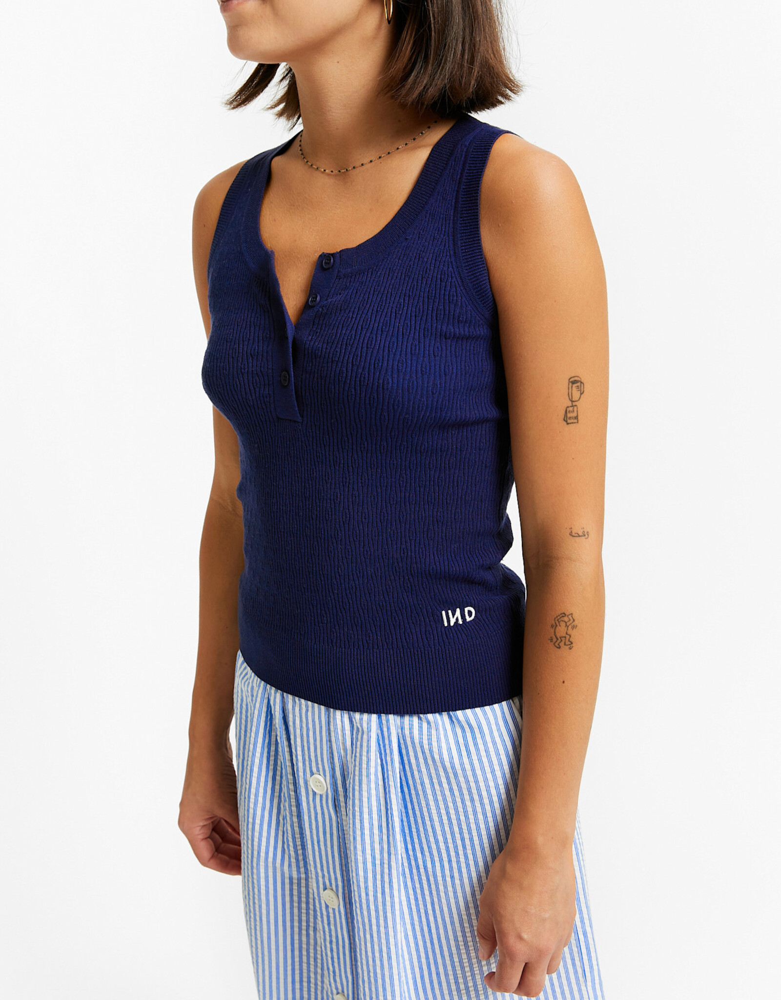 INDEE INDEE Volga tank top navy
