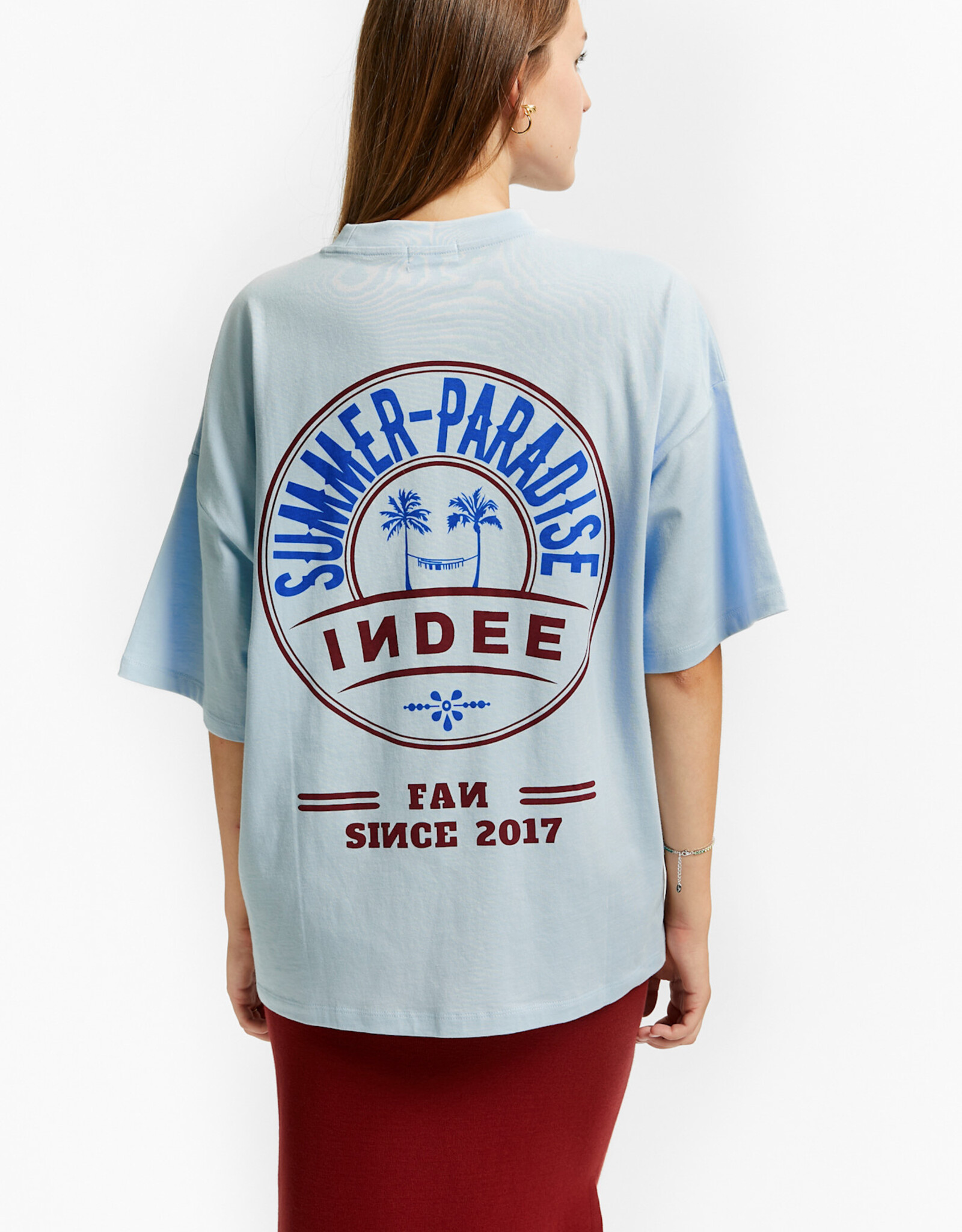 INDEE INDEE Vibes oversized t-shirt blue