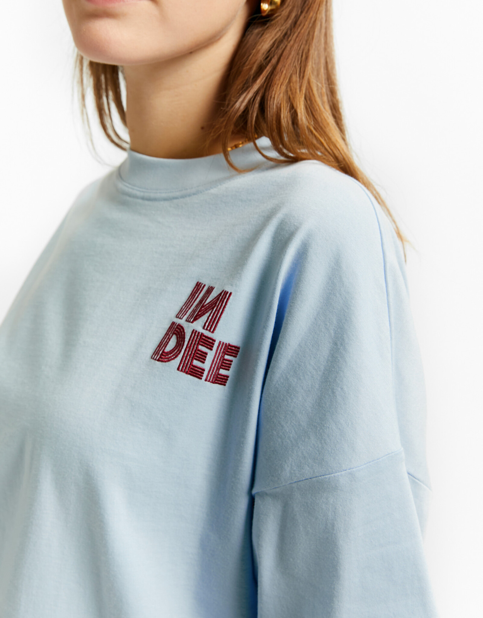 INDEE INDEE Vibes oversized t-shirt blue