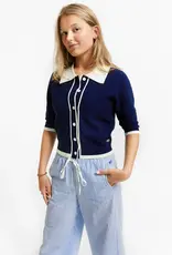 INDEE INDEE View polo collar navy