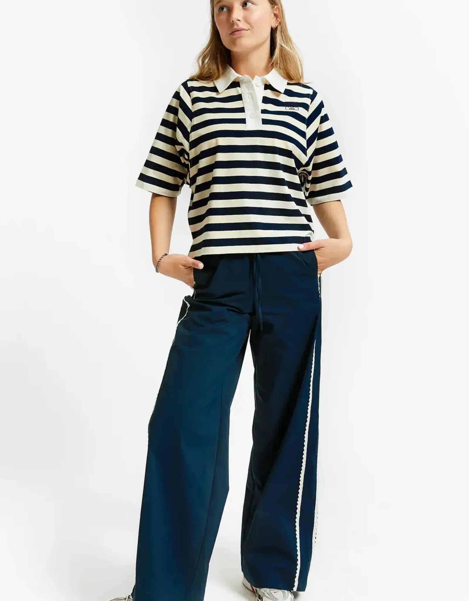 INDEE INDEE Visible stripes polo navy