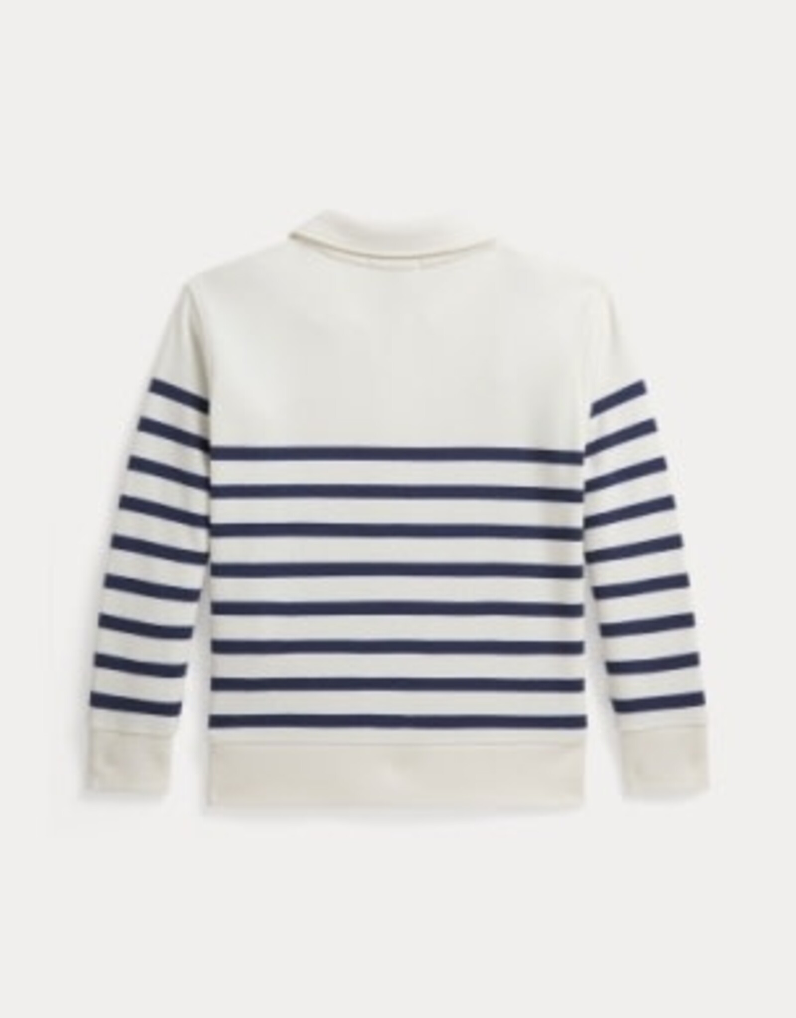 RALPH LAUREN RALPH LAUREN Sweater rits bovenaan streep wit/blauw
