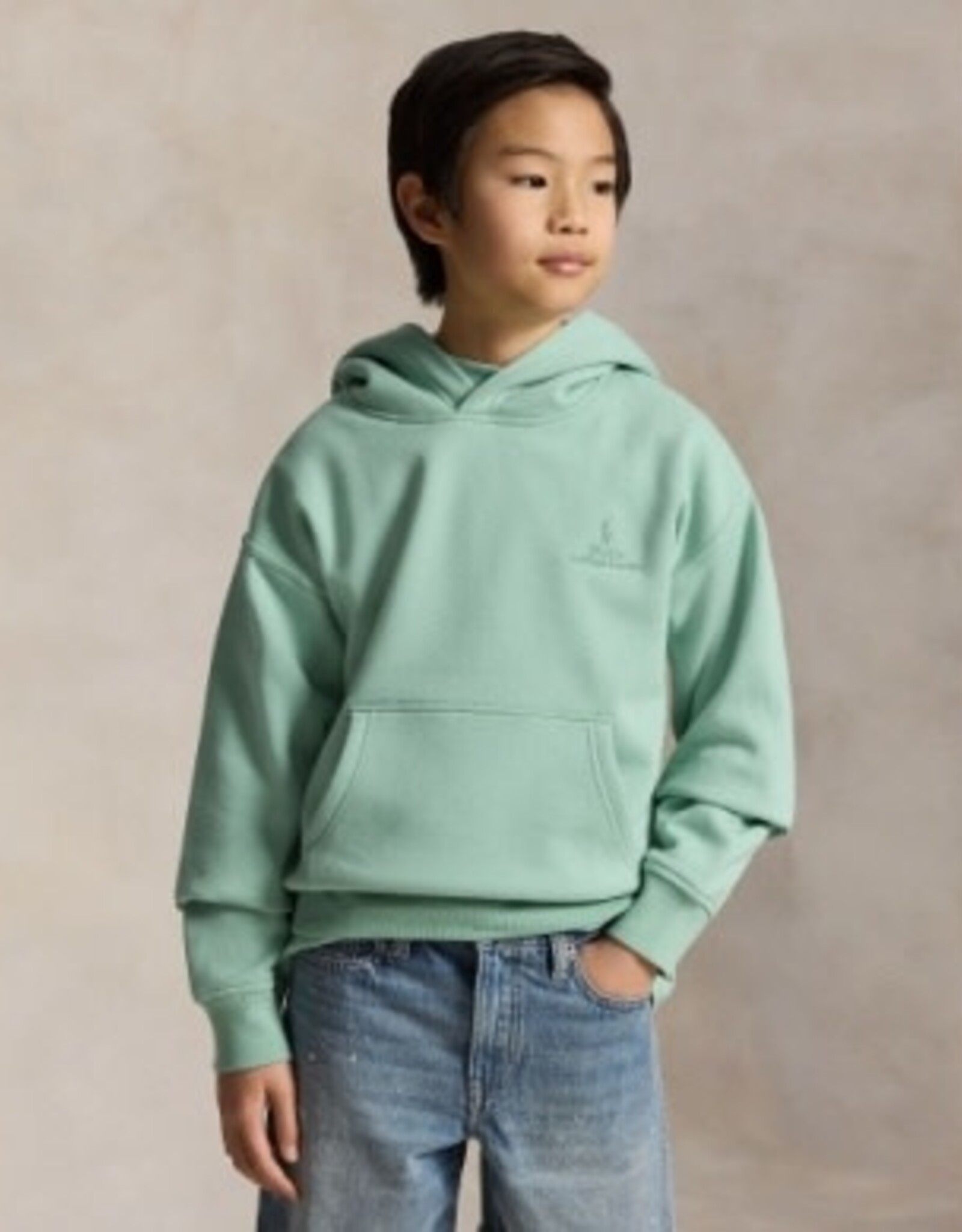 RALPH LAUREN RALPH LAUREN Sweater met kap lichtgroen