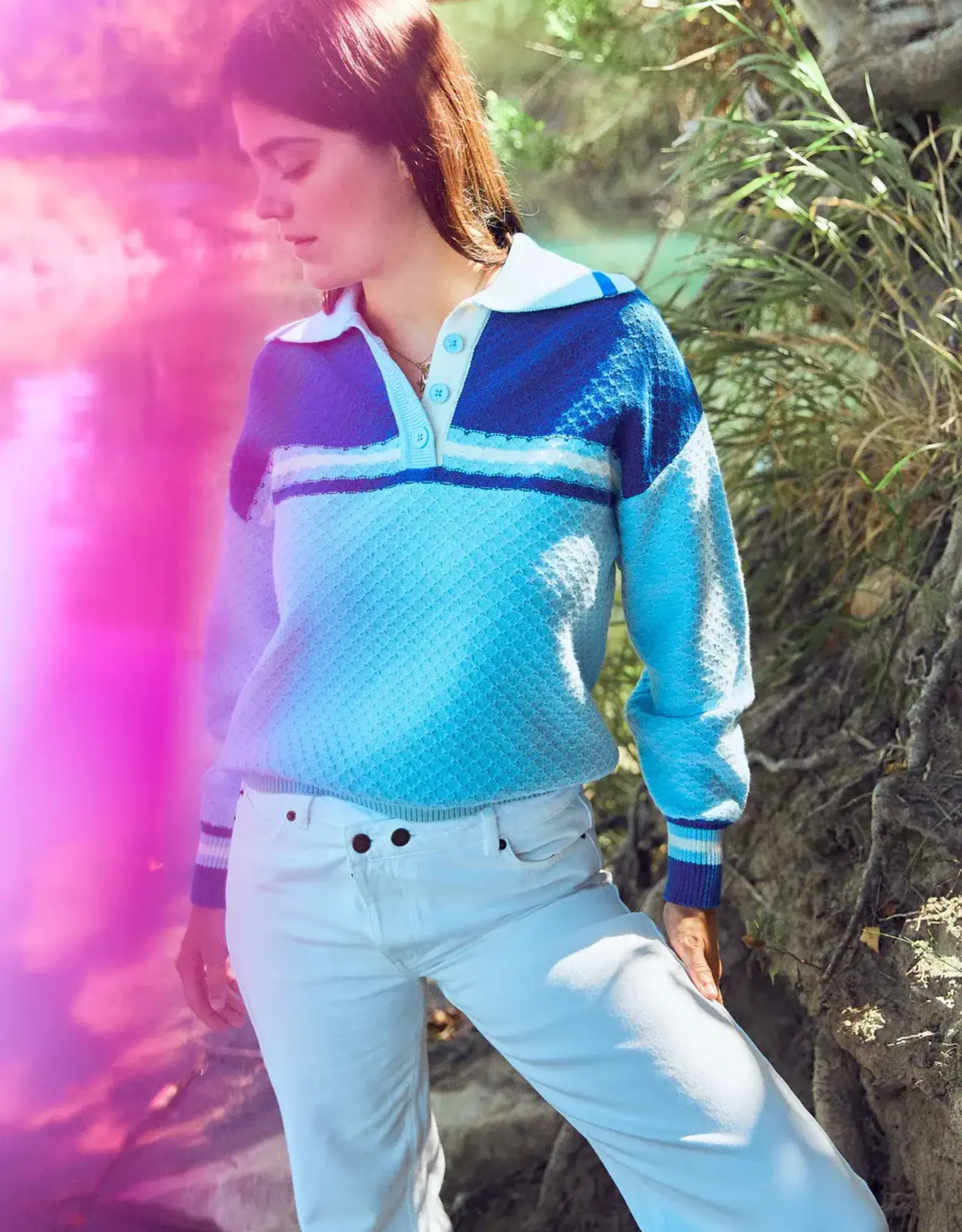 INDEE INDEE Vivid sweater blue