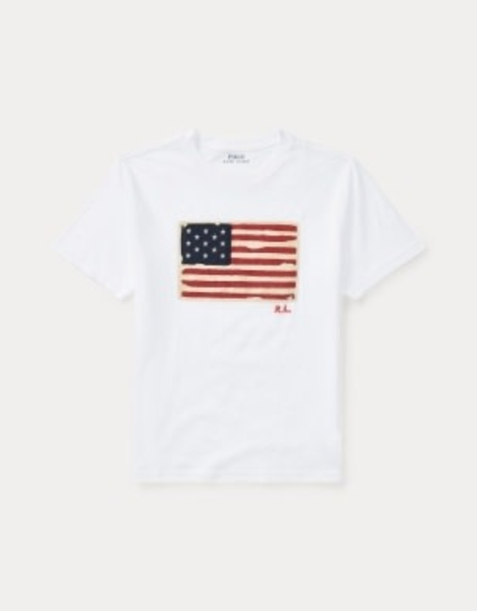RALPH LAUREN RALPH LAUREN T-shirt met vlag wit