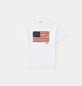RALPH LAUREN RALPH LAUREN T-shirt met vlag wit