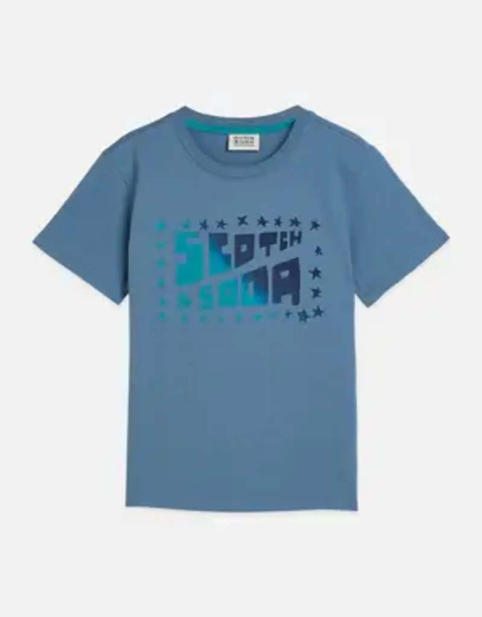 SCOTCH & SODA SCOTCH & SODA T-shirt artwork captain blue