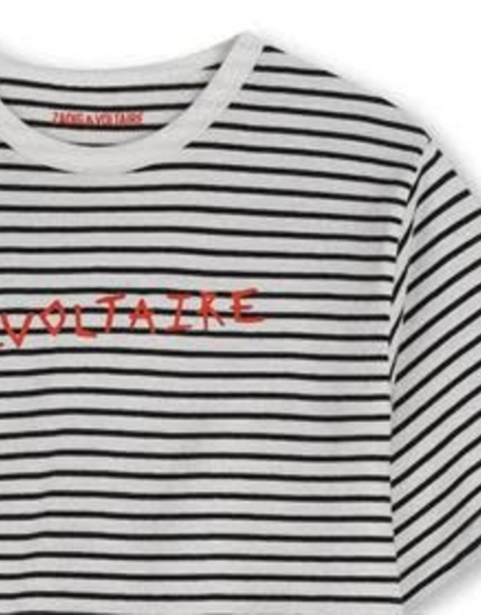 ZADIG & VOLTAIRE ZADIG&VOLTAIRE T-shirt zwart/wit gestreept