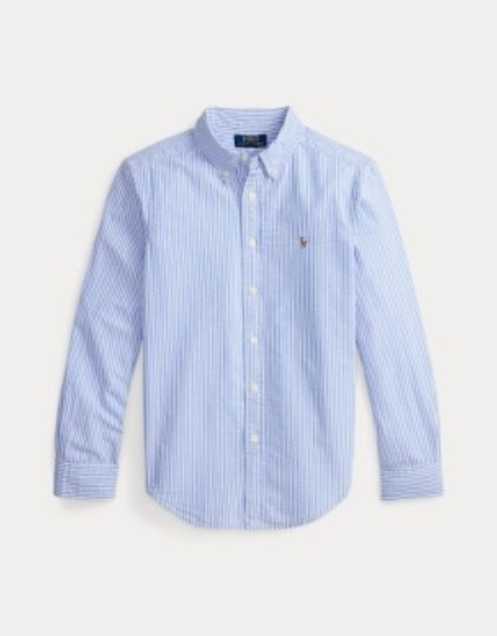 RALPH LAUREN RALPH LAUREN Hemd gestreept blauw/wit seersucker