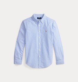 RALPH LAUREN RALPH LAUREN Hemd gestreept blauw/wit seersucker