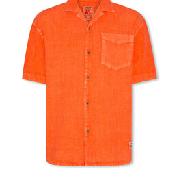 AMERICAN OUTFITTERS Ao76 Hawaiian shirt jean fluo orange