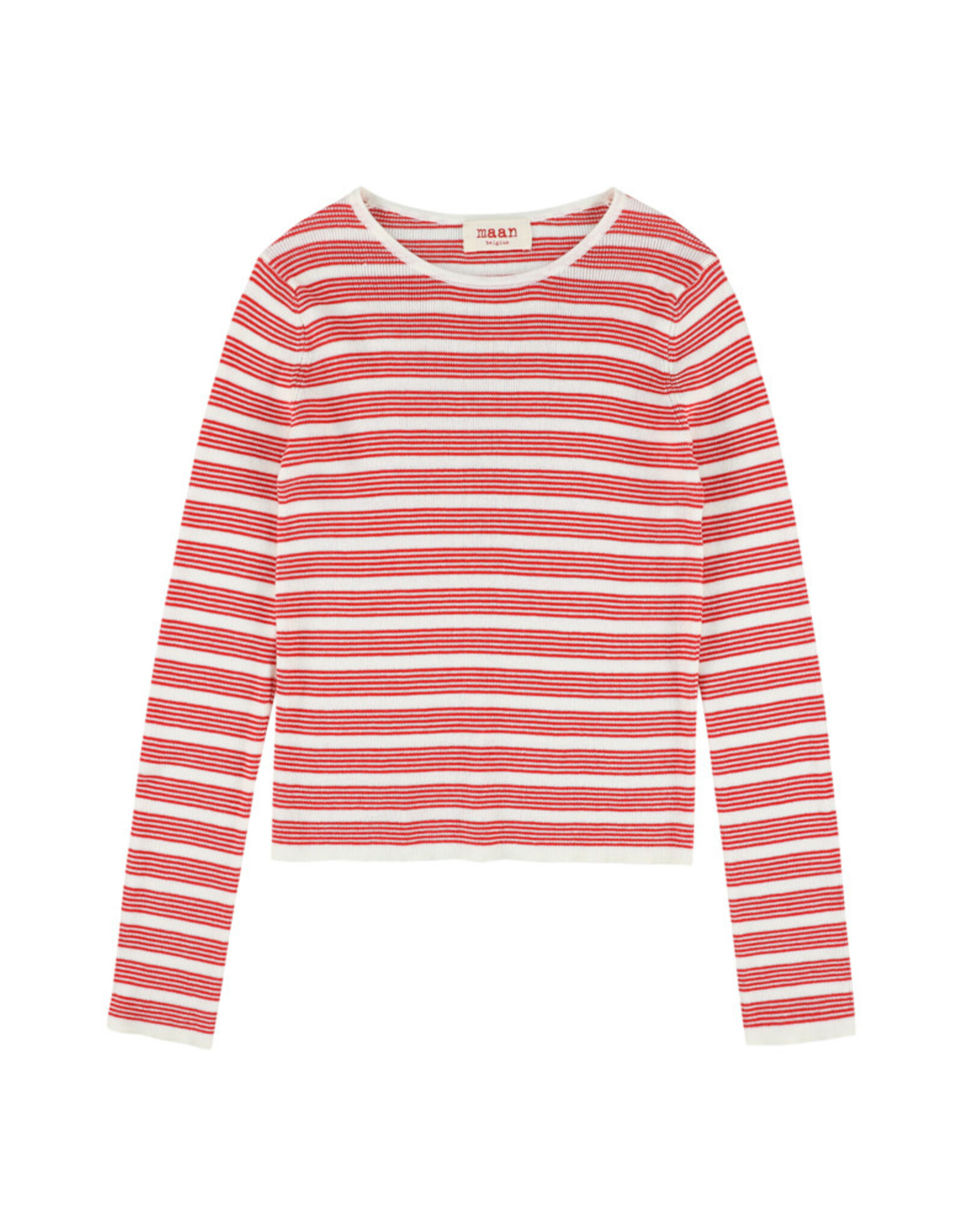 MAAN MAAN Bern jumper ecru/red