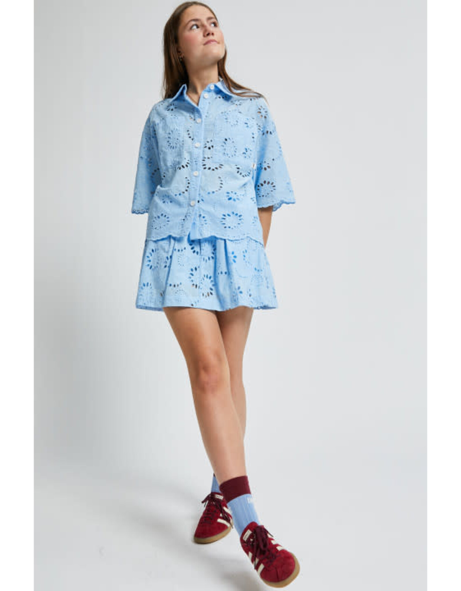 INDEE INDEE Valbelle shirt hydra blue