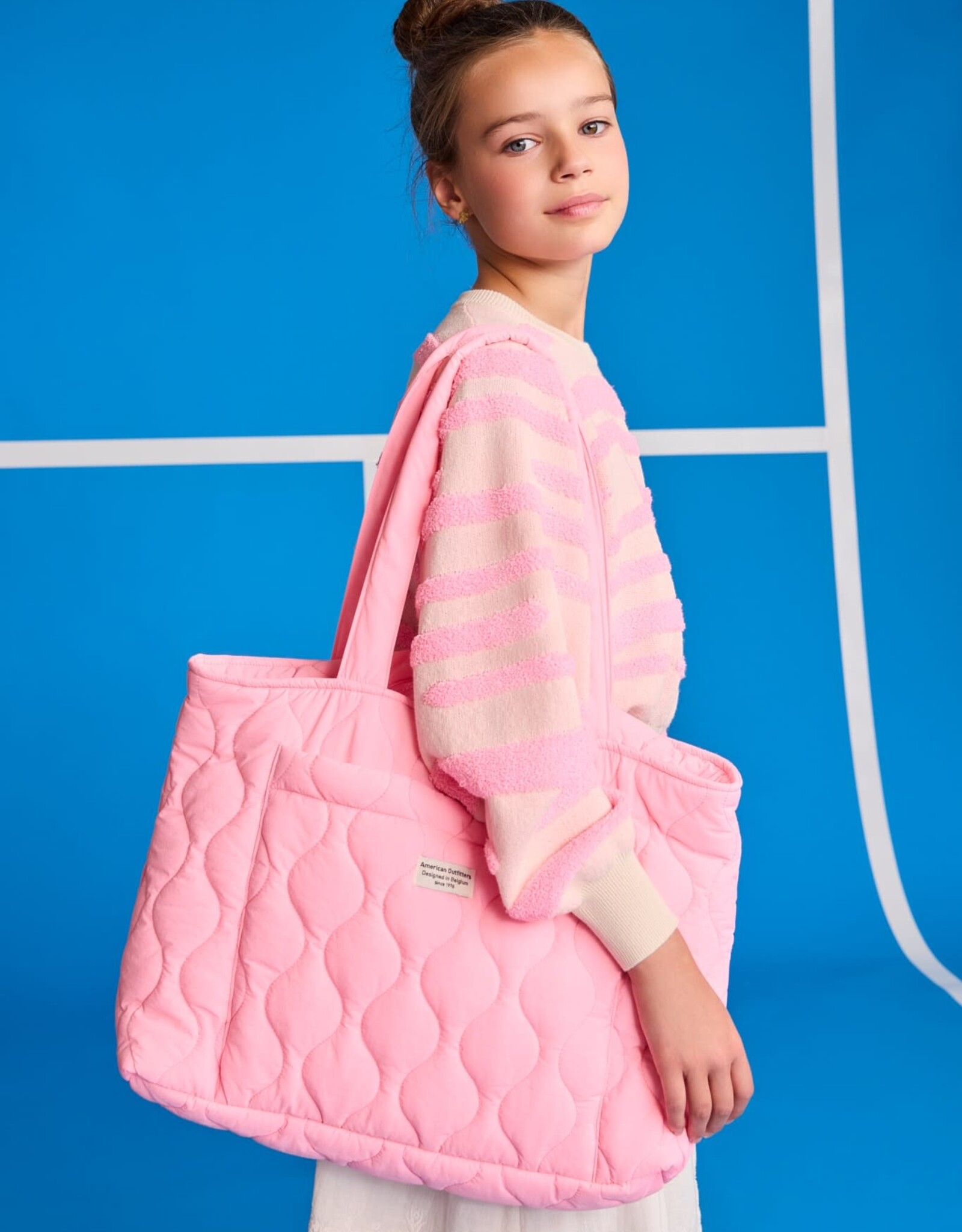 AMERICAN OUTFITTERS Ao76 Jess c-neck degrade fluo pink