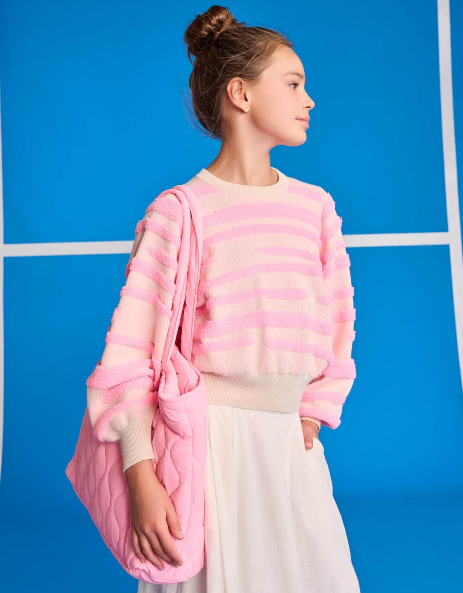 AMERICAN OUTFITTERS Ao76 Jess c-neck degrade fluo pink