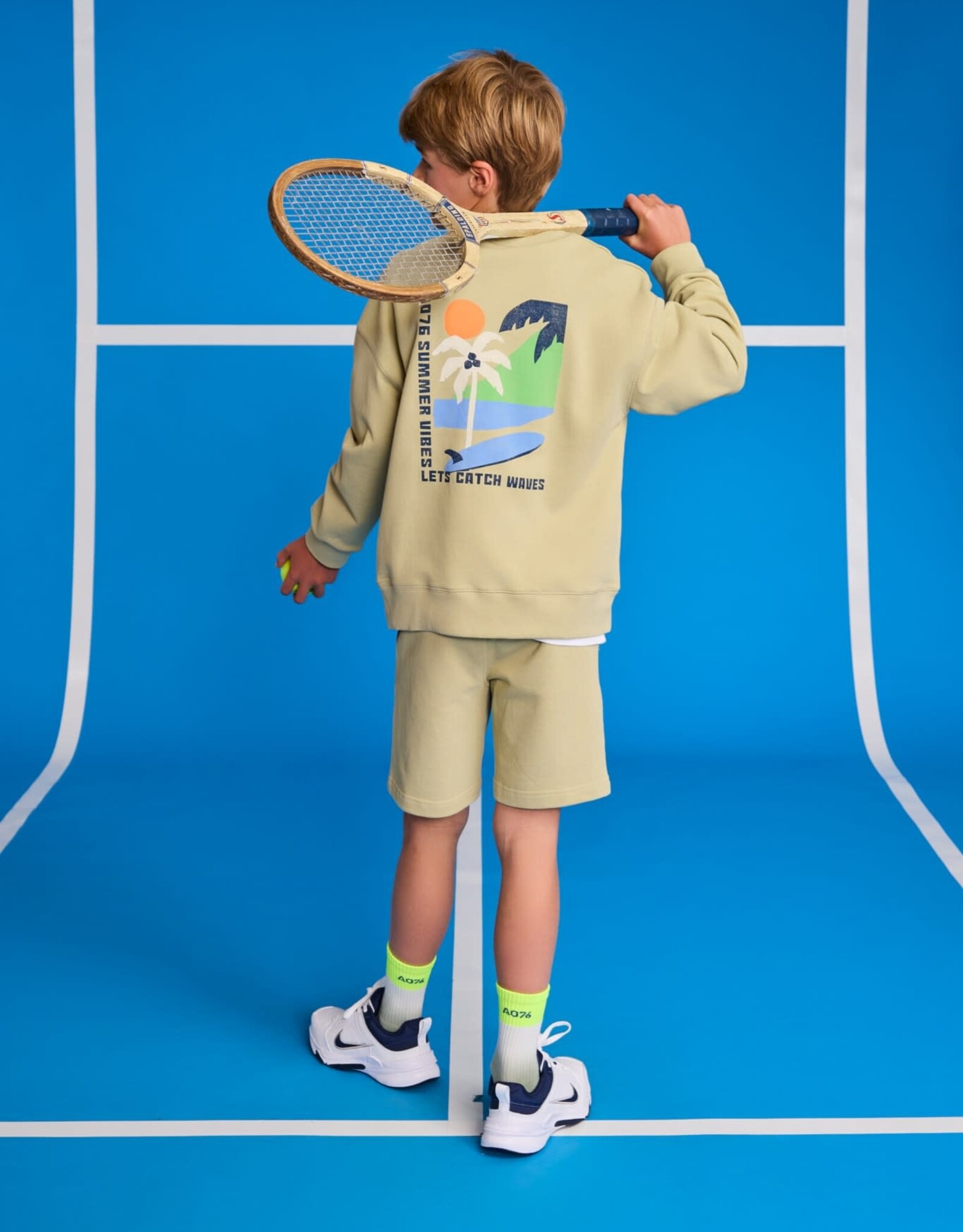 AMERICAN OUTFITTERS Ao76 Oscar sweater landscape thyme