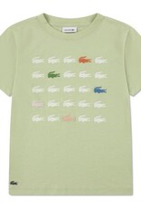 LACOSTE LACOSTE Croc grid tee