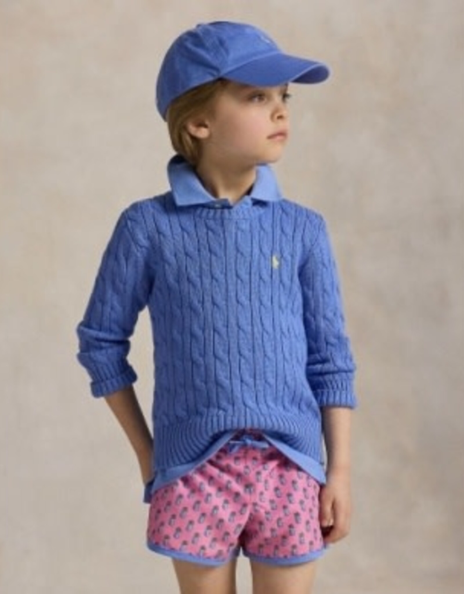 RALPH LAUREN RALPH LAUREN Kabeltrui lichtblauw