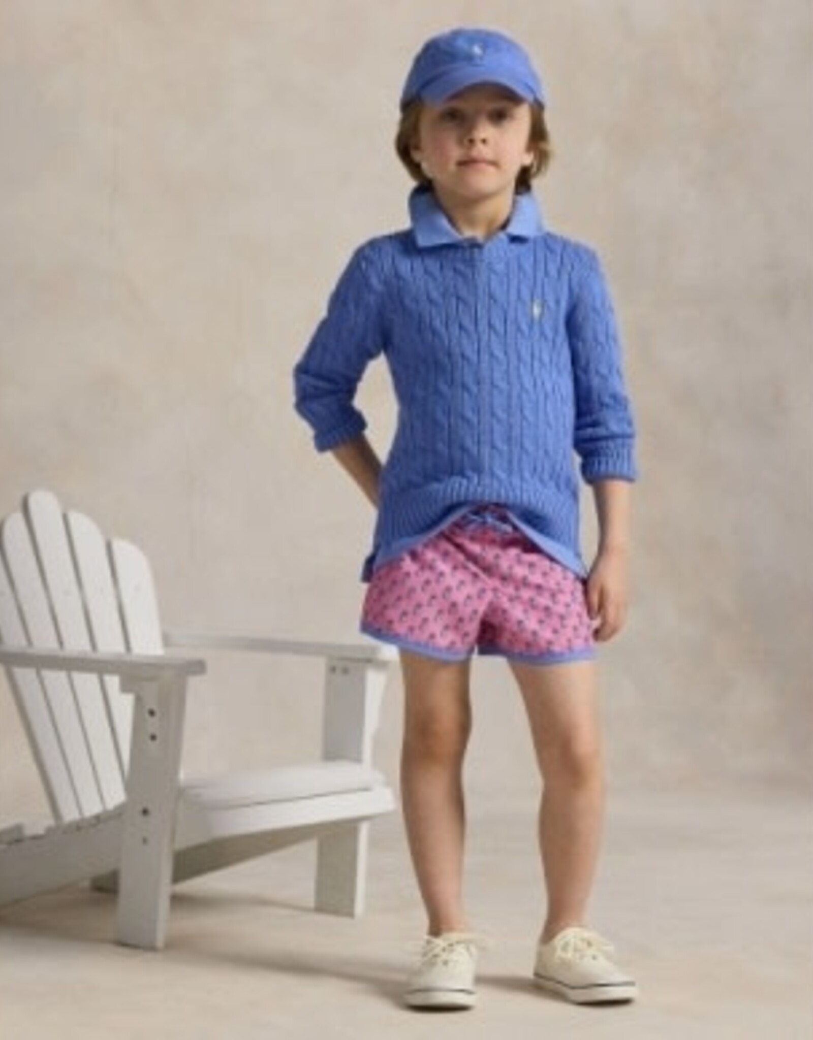 RALPH LAUREN RALPH LAUREN Kabeltrui lichtblauw