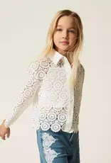 TWIN SET TWIN SET Blouse kant off white GJ2Q25