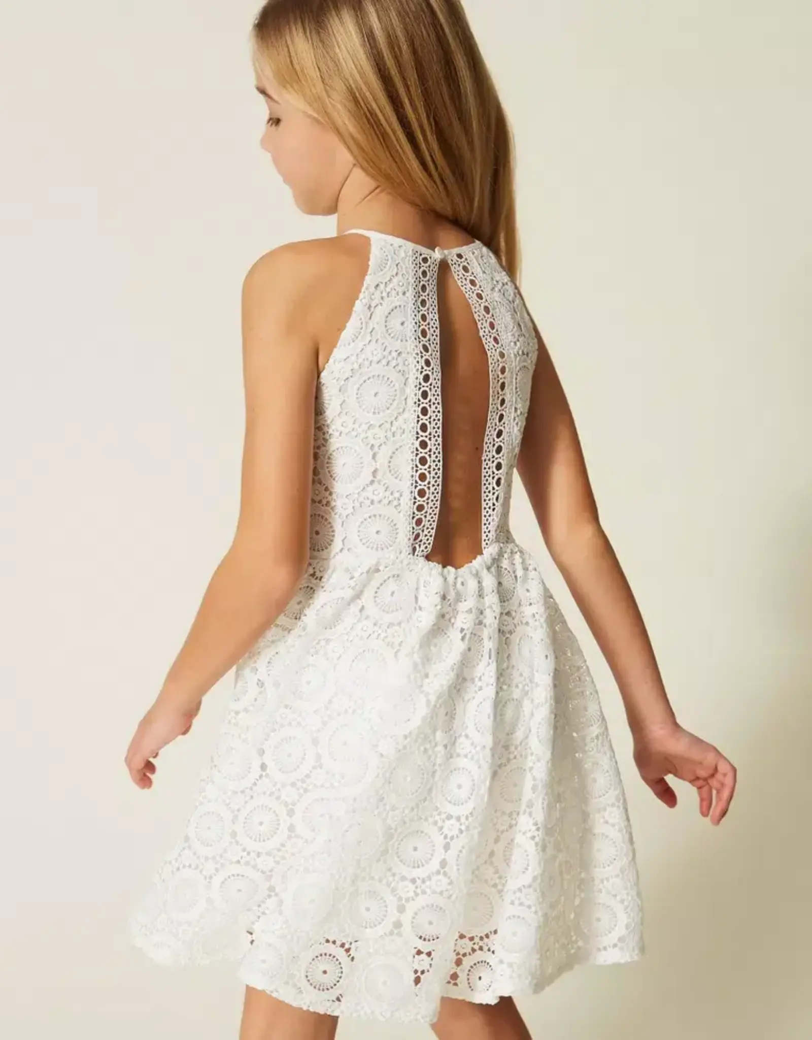 TWIN SET TWIN SET Kleed kant off white