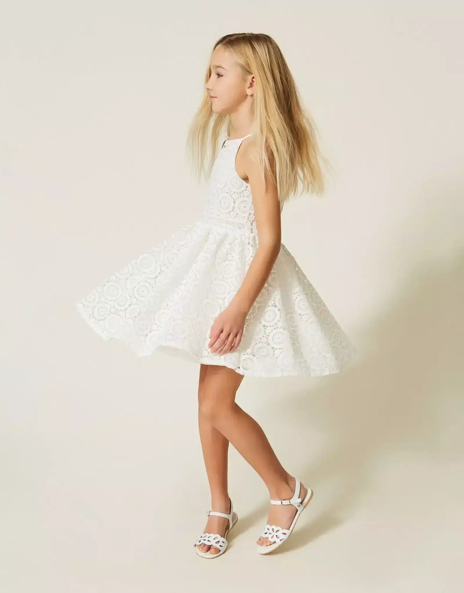 TWIN SET TWIN SET Kleed kant off white