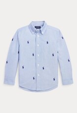 RALPH LAUREN RALPH LAUREN Hemd lichtblauw met paardjes