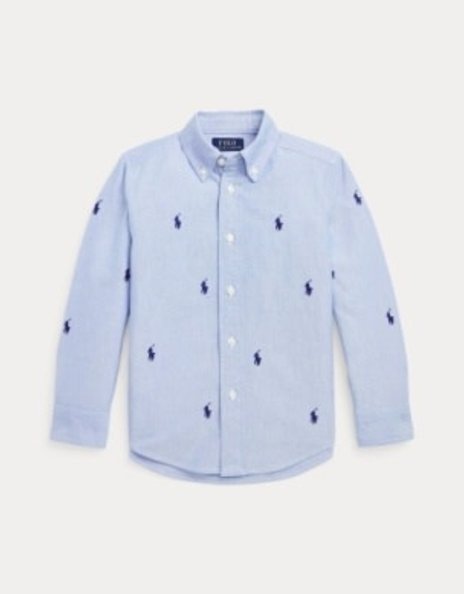 RALPH LAUREN RALPH LAUREN Hemd lichtblauw met paardjes