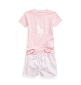 RALPH LAUREN RALPH LAUREN Pyjama roze met paard