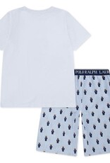 RALPH LAUREN RALPH LAUREN Pyjama t-shirt wit beer, broek gestreept