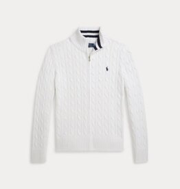 RALPH LAUREN RALPH LAUREN Pull kabel met rits offwhite