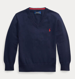 RALPH LAUREN RALPH LAUREN Pull V donkerblauw