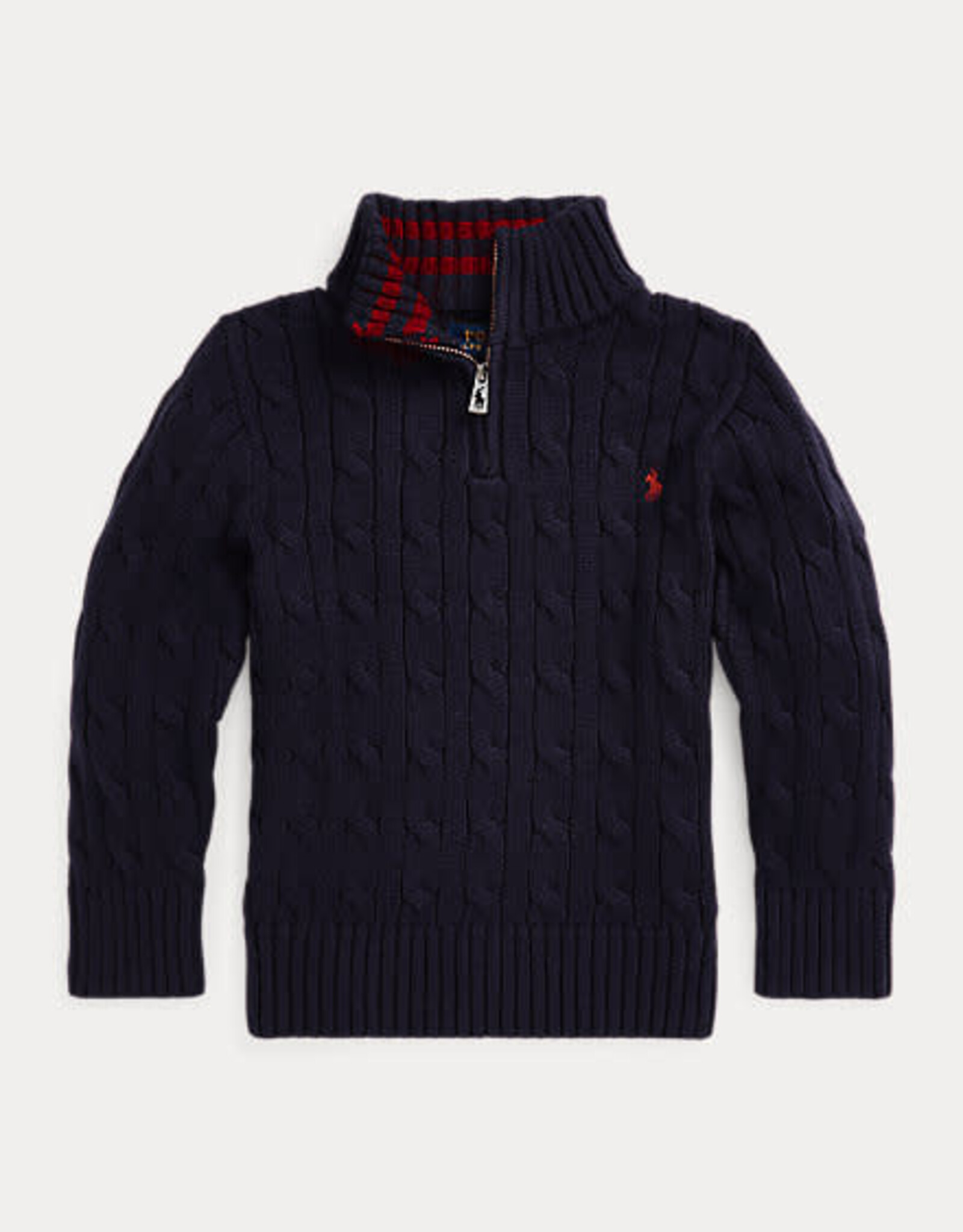 RALPH LAUREN RALPH LAUREN Kabelpull halfzipper blauw