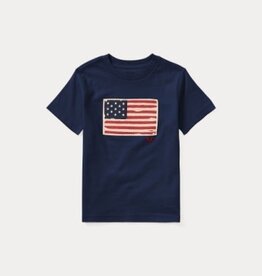 RALPH LAUREN RALPH LAUREN T-shirt met vlag blauw