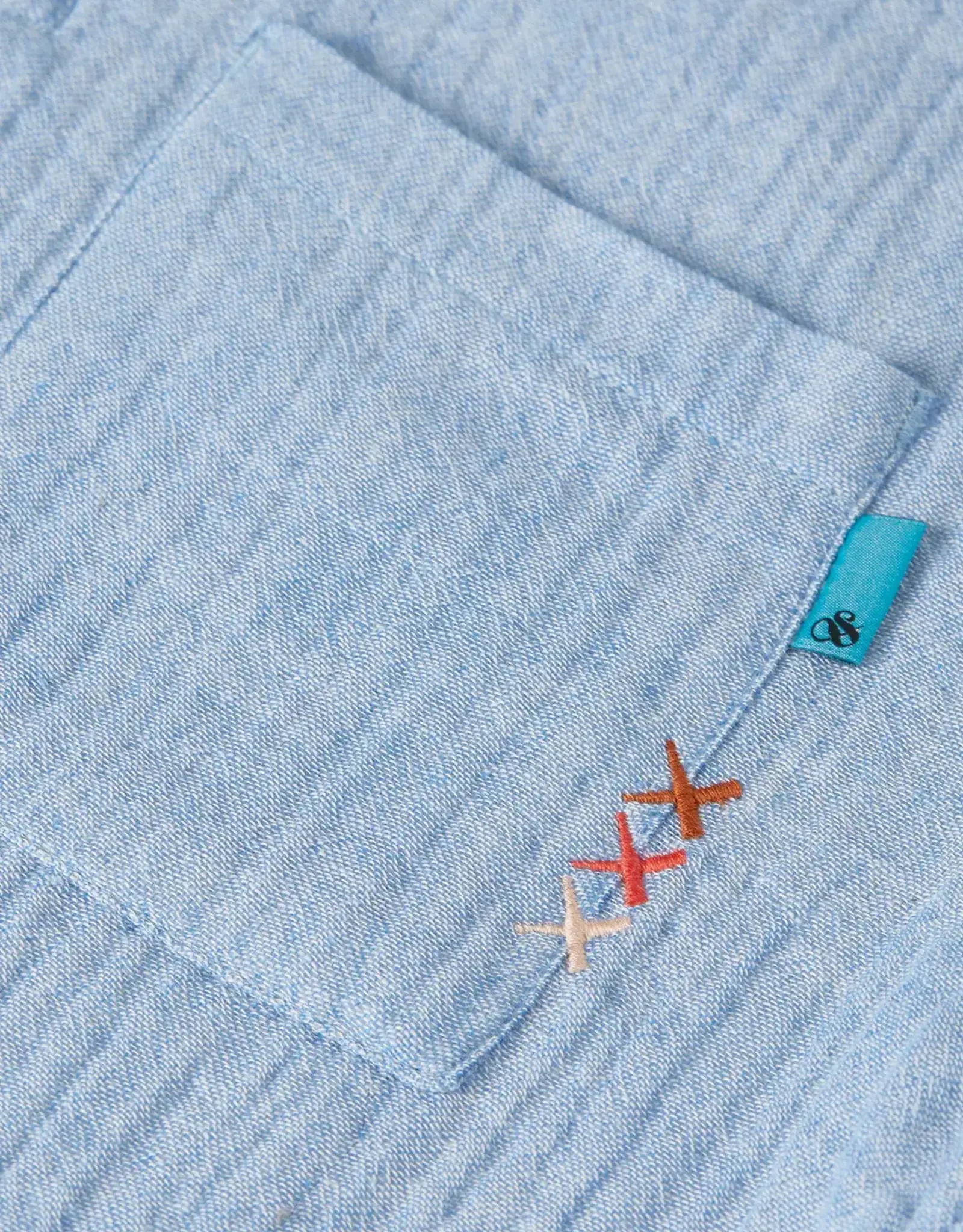 SCOTCH & SODA SCOTCH & SODA Polo sweaterstof blauw