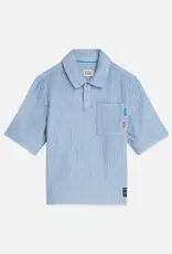 SCOTCH & SODA SCOTCH & SODA Polo sweaterstof blauw