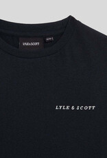 LYLE & SCOTT LYLE & SCOTT Script embroidered t-shirt dark navy