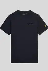 LYLE & SCOTT LYLE & SCOTT Script embroidered t-shirt dark navy