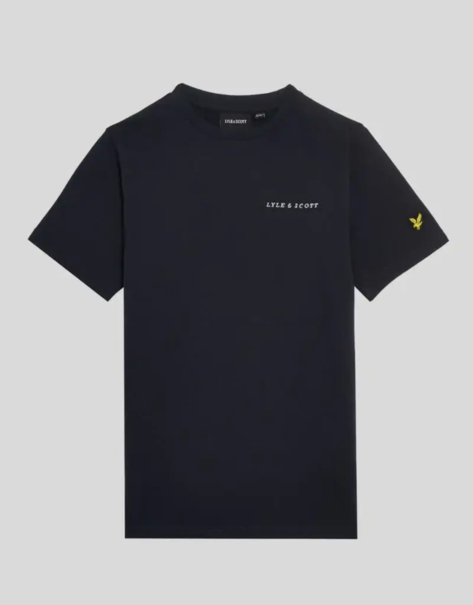 LYLE & SCOTT LYLE & SCOTT Script embroidered t-shirt dark navy