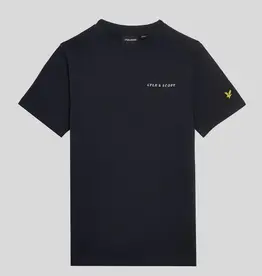 LYLE & SCOTT LYLE & SCOTT Script embroidered t-shirt dark navy