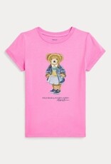 RALPH LAUREN RALPH LAUREN T-shirt met beer laguna pink